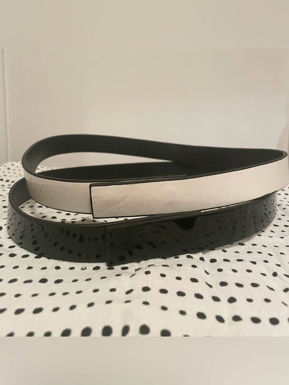 Belts black and white